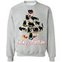 Meowy Merry Christmas Tree Cat Lover Hoodie Sweat Graphic Design Printed Casual Daily Basic Sweatshirt