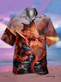 Men's Animal Print Casual Short Sleeve Hawaiian Shirt
