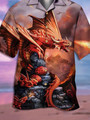 Men's Animal Print Casual Short Sleeve Hawaiian Shirt