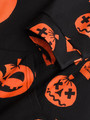 Men's Black Halloween Hoodie Graphic Print Fashion Hooded Long Sleeve Sweatshirt