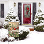 Christmas Garden Flag, Double Sided Rustic Bird Cardinal Holly Berry Branches Snow House Flags Welcome Winter Holiday New Year Porch Sign For Home Lawn Outdoor Decor