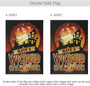 Double Sided Halloween Horror Night Castle And Cat House Garden Flag Banner For Anniversary Family Garden Decor Halloween Gift Idea