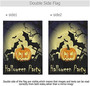 Garden Yard Flag Halloween Pumpkin Bat Burlap Welcome Large Double Sided Tree Full Moon Seasonal House For Outside Farmhouse Outdoor Holiday Home Decor Decoration