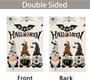 Halloween Garden Flag Double Sided 12x18 Inch, Welcome Vampire Gnomes Small Halloween Flags Double Sided, Halloween Flags For Home Outside Yard Farmhouse Porch Decor Outdoor Halloween Decoration