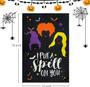 Halloween Garden Flag I Put A Spell On You Double Sided Vertical 12 X 18 Inch Spooky Rustic Farmhouse Decor For Outdoor Holiday Yard Flags Decorations