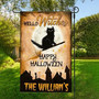 Halloween Hello Witches Black Cat Flag Halloween House Garden Flag Halloween Flag Home Decoration Gift For Family Friend Halloween House Banner