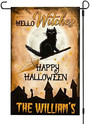 Halloween Hello Witches Black Cat Flag Halloween House Garden Flag Halloween Flag Home Decoration Gift For Family Friend Halloween House Banner