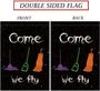 Halloween Hocus Pocus Witch Garden Flag Come We Fly Witches Vertical Double Sided 12 X 18 Inch Outdoor Decorations Farmhouse Flags Fall Yard Decor