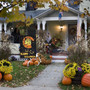 Happy Halloween Garden Flag Vertical Double Sided Printing 2 Layer Spooky Cat Pumpkin Spiders Flags Garden Yard Outdoor Decorations 12 X 18 Inches