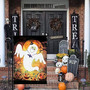 Spooky Ghost Halloween Garden Flag, Vertical Double Sided Cute Yard Flag, Halloween Decorations Outdoor, Rustic Farmhouse Decor For Seasonal Holiday