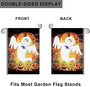 Spooky Ghost Halloween Garden Flag, Vertical Double Sided Cute Yard Flag, Halloween Decorations Outdoor, Rustic Farmhouse Decor For Seasonal Holiday
