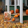 Grateful Thankful Blessed Gnome Turkey Garden Flag Double Sided, Thanksgiving Pumpkin Decorative House Yard Buffalo Plaid Outdoor Small Burlap Fall Autumn Decor Home Outside Decorations 12 X 18