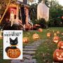 Happy Halloween Boo Garden Flag: Black Cat Pumpkin Vertical Yard Flag Double Sided - Spooky Halloween Outdoor House Decor Seasonal Holiday Decoration