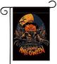 Happy Halloween Flags, Scarecrow Bat Pumpkin Decorations Double Sided Fall Garden Flag, Patio Yard Halloween Decorations Outdoor