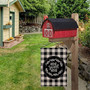 Outdoor Welcome Sign Sweet Home Spring Welcome Garden Flag, Black And White Buffalo Plaid Flag Decor For Rustic Farmhouse Yard Patio Lawn Porch, Flag With Double Sided Print
