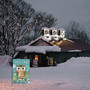 Owl Winter Garden Flag For Outdoors Winter Yard Flag 12x18 Inch Cute Owl Christmas Garden Flag Winter Seasonal Flag