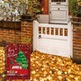 Christmas Garden Flag Inches Double Sided Winter Holiday Merry Christmas Flag Yard Small Burlap Buffalo Plaid Christmas Decorations Red Truck Seasonal Outdoor Xmas Tree Rustic Farmhouse Banner
