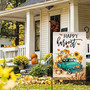 Fall Harvest Garden Flag 12x18 Vertical Double Sided Farm Pumpkin Sunflower Truck Autumn Thanksgiving Outside Decorations