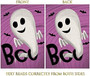 Halloween Boo Garden Flag Ertical Double Sided Ghost Spooky Holiday Yard Outdoor Decoration