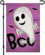 Halloween Boo Garden Flag Ertical Double Sided Ghost Spooky Holiday Yard Outdoor Decoration