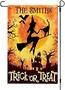 Halloween Witch Trick Or Treat Flag Halloween House Garden Flag Halloween Flag Home Decoration Gift For Family Friend Halloween House Banner