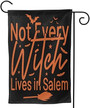 Fall Halloween Decor Witch Not Every Witch Lives In Salem Garden Flag Garden Flags Double Sided Print Home Flag Decoration House Flag Outside Décor Banners For Lawn Farmhouse Yard Outdoor