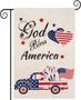 4th Of July Garden Flag, God Bless American Patriotic Memorial Day Garden Flag Double Sided, Independence Day American Yard Flag Outdoor Home Patriotic Decorations Gifts