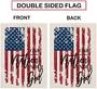 4th Of July Garden Flag Patriotic Peace Usa America Flag Burlap Vertical Double Sided Yard Decor
