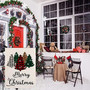 Christmas Garden Flag, Burlap Double-sided Xmas Garden Flag With Buffalo Plaid Christmas Tree, Holiday Xmas Garden Flag, Outdoor Garden Decoration Seasonal Home Decor Yard Flag