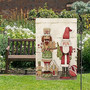 Christmas Nutcracker Garden Flag Santa Snowman Cookies Garden Flag Xmas Cute Vertical Double Sided Rustic Farmland Yard Lawn Outdoor Decor