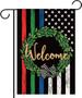 Fourth Of July Decoration Burlap Garden Flag, 12x18 Inch Patriotic Welcome Flag, 4th Of July Banner For Independence Day/ Veterans Day/ Memorial Day Decoration, Yard Outdoor American Flag Garden Flag
