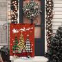 Merry Christmas Garden Flag 12x18 Inches Double Sided-small Burlap Christmas Trees, Truck, And Gnomes Yard Flags For Outside-farmhouse Seasonal Outdoor Mini Happy Winter Garden Flag