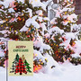 Merry Christmas Garden Flag Christmas Tree Buffalo Check Plaid Vertical Double Sided Yard Flag Holiday Winter Outdoor Decoration