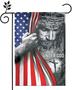 One Nation Under God Garden Flag - Christian - Jesus - Usa Double Side Garden Flags House Yard Decor 12x18in