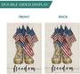 Patriotic Memorial Day Garden Flag Double Sided 12×18 Inch, 4th Of July Freedom Soldier Boots Usa Flag Yard Outdoor Decoration