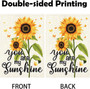 Spring Summer Sunflower Garden Flag Vertical Double Sided You Are My Sunshine Floral Butterfly Burlap Outdoor Decoration For Yard Home 12 X 18 Inch