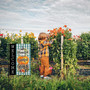 Thankful Grateful Blessed Garden Flag Double Sided, Fall Thanksgiving Pumpkins Welcome Buffalo Plaid Yard Autumn Holiday Farmhouse Outdoor Outside Decoration