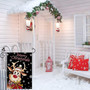 Welcome Christmas Garden Flag 12 X 18 Inch Double Sided Burlap White Snowman Buffalo Plaid Christmas Decoration For Home Yard Decor