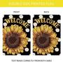Welcome Summer Sunflower Garden Flag 12 X 18 Inch Vertical Double Sided, Farmhouse Yard Lawn Summer Outdoor Decoration