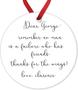 Round Shaped Ceramics Ornament It's A Wonderful Life, Remember No Man Is A Failure Xmas Tree Christmas Decor 3 Inch