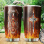 Firefighter Hero Tumbler, Fire Department Tumbler, I Can Do All Things Through Christ Tumbler, Jesus Strengthen Me Tumbler, Gift For Fireman, Boyfriend, Dad, Son Stainless Steel Tumbler, 20 Oz
