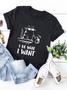 Cat I Do What I Want Graphic Short Sleeve Crew Neck Tee