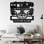 Custom 5th Wheel Camper Metal Wall Art,Personalized Camper Name Sign Decoration For Room, Camping Metal Home Decor, Custom 5th Wheel Camper