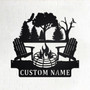 Custom Camfire Metal Wall Art, Personalized Camper Name Sign Decoration For Room, Camfire Metal Home Decor, Custom Camfire, Camfire Gift