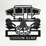 Custom Camping Car Metal Wall Art, Personalized Camper Name Sign Decoration For Room, Camping Car Metal Home Decor, Custom Camping Car