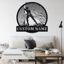 Custom Cross-Country SKI Metal Wall Art, Personalized Skier Name Sign Decoration For Room, Skiing Home Decor, Custom Cross-Country SKI