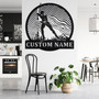 Custom Cross-Country SKI Metal Wall Art, Personalized Skier Name Sign Decoration For Room, Skiing Home Decor, Custom Cross-Country SKI
