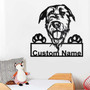 Custom Irish wolfhound Dog Metal Wall Art, Personalized Irish wolfhound Name Sign Decoration For Room, Irish wolfhound Home Decor,Custom Dog