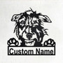 Custom Scottish Deerhound Dog Metal Wall Art, Personalized Scottish Deerhound Name Sign Decoration For Room, Scottish Deerhound Home Decor