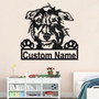 Custom Scottish Deerhound Dog Metal Wall Art, Personalized Scottish Deerhound Name Sign Decoration For Room, Scottish Deerhound Home Decor
